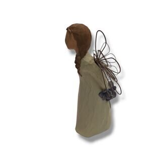 Willow Tree Thank You Angel Girl Holding Blue Flowers Susan Lordi Demdaco 2002
